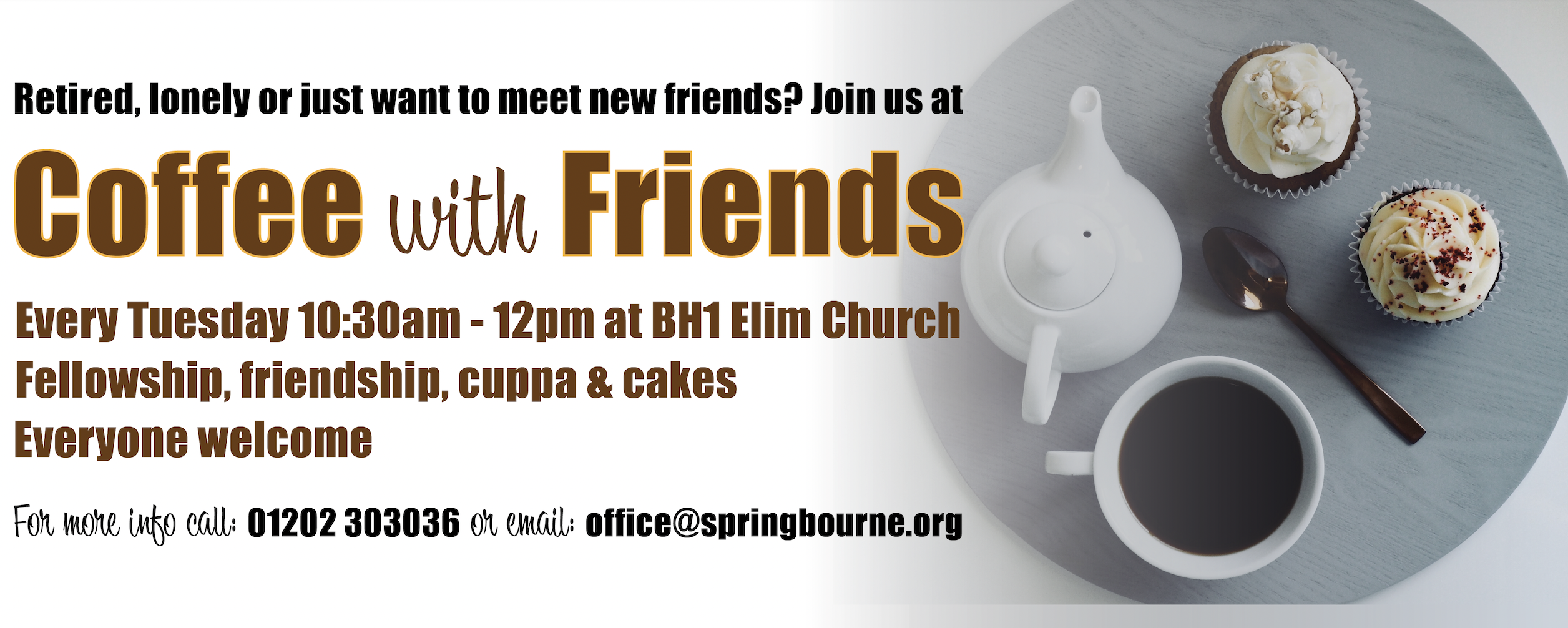 Coffee with friends at BH1 Elim Church